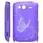 HTC Wildfire S Butterfly cover (Purple)